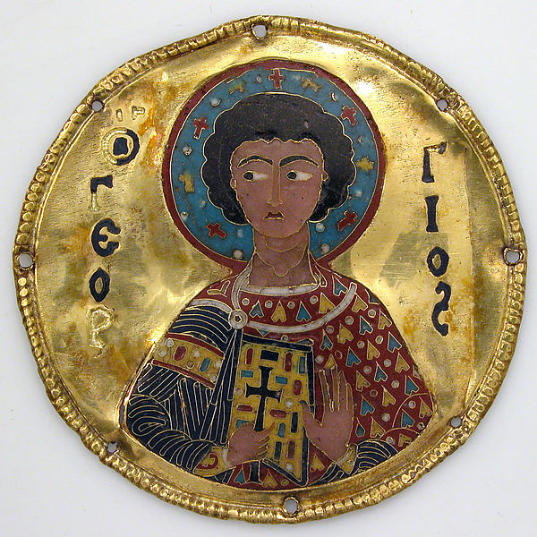 Médaillon de Saint Georges, MET, New-York, 1100, face avant