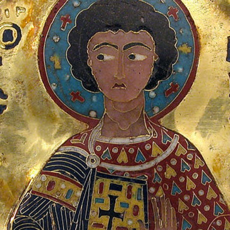 L’art byzantin : Médaillon de Saint Georges