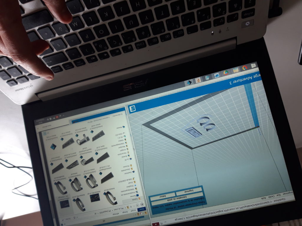 Logiciel Impression 3D pour la bague