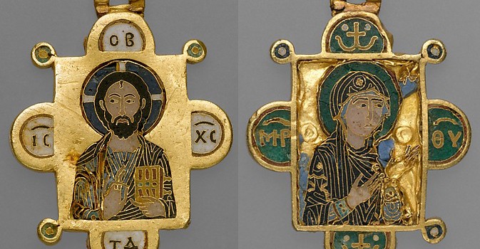 L’art byzantin : Un encolpion cloisonné