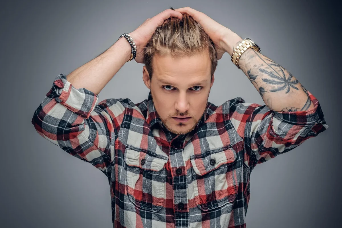 coupe homme dégradé long